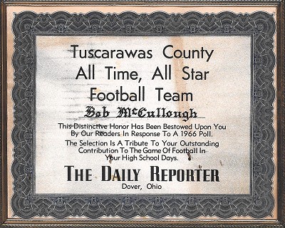 Tuscarawas County All Time All Star Football Team 